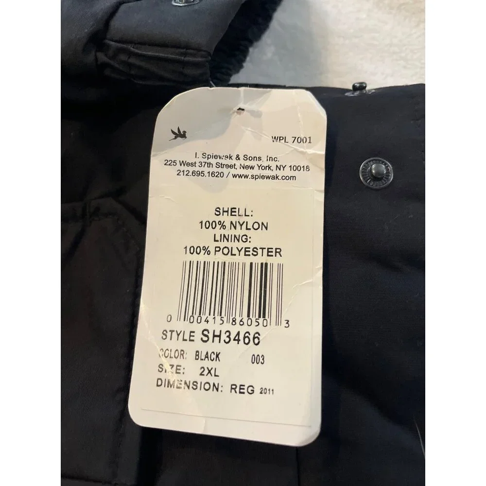 Spiewak WeatherTech Systems AirFlow Duty Jacket Mens 2XL SH3466 Black